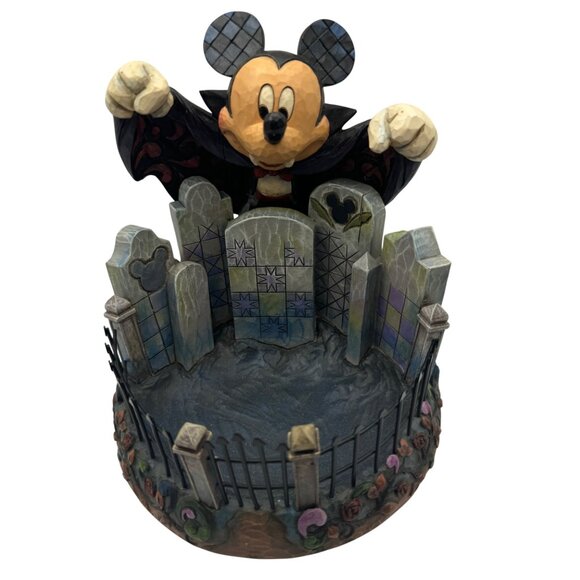 Disney Traditions Mickey Mouse Dracula Figurine By Jim Shore Enesco - Picture 2 of 9